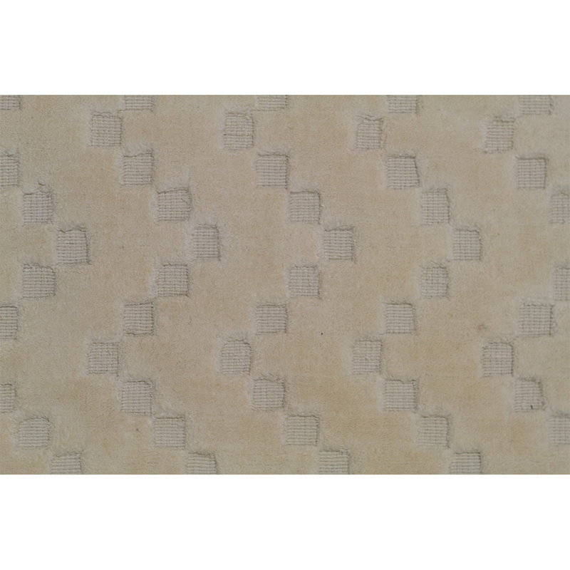 Tapis gris et beige noué à la main de haute qualité
