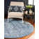 Tapis oriental bleu Rosamonde