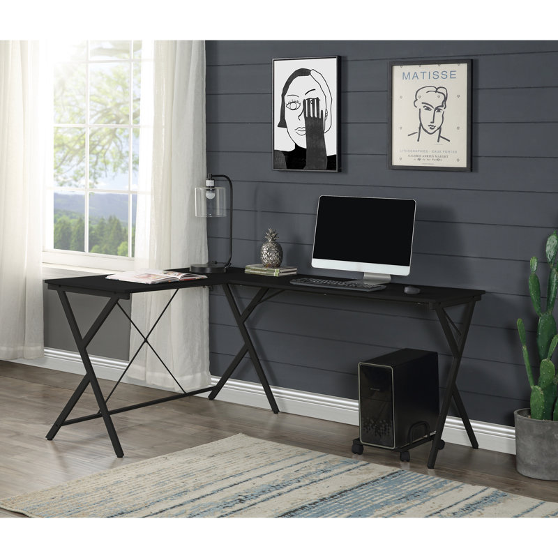 Dazenus Black Finish Computer Desk, Black