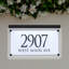 Frosted Crystal LED Lighted Trajan Engraved 2-Line Address Sign-462983671-462983670