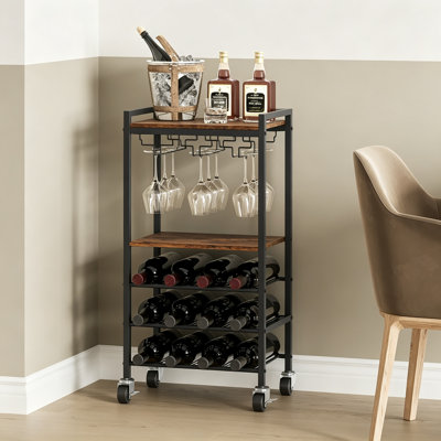 Wine Bottle & Glass Rack