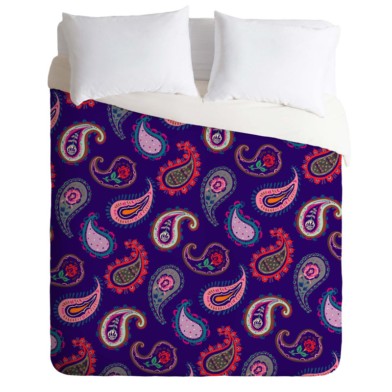 Pimlada Phuapradit Traditional Polyester Paisley Duvet Cover, Queen Duvet Cover