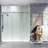 68-72" W x 76" H Three-Panel Single Sliding Frameless Shower Door with 3/8"(10mm) Clear Tempered Glass, Stainless Steel Accessories-51392859
