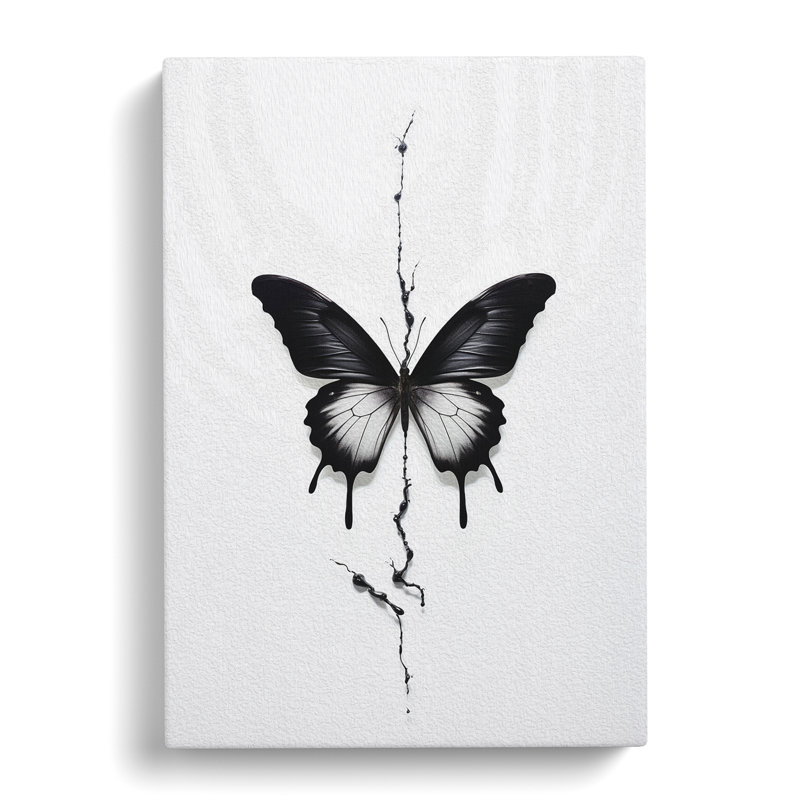 Butterfly Minimalism - No Frame Print, 50cm H x 35cm W x 3cm D