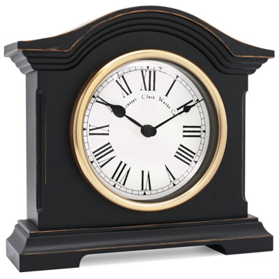 Falkenburg Roman Numeral Quartz Movement / Crystal Tabletop Clock