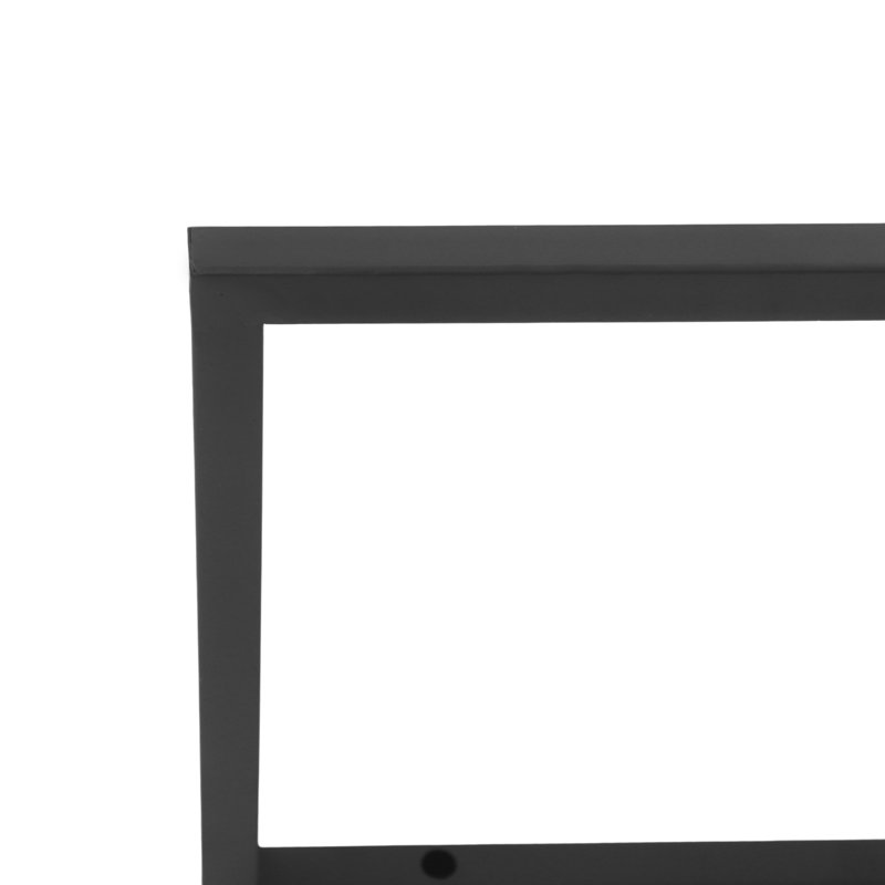 3-Tier Rectangular Shelf Bracket, Wall/Floor/Ceiling Mount Storage Shelving, Storage Shelf Brackets