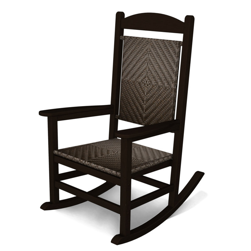 Chaise berçante POLYWOOD Classics, Cadre acajou / Cahaba