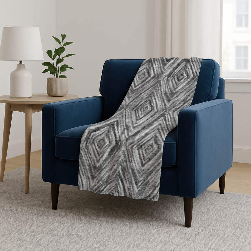 Jeté en sherpa Addison ASB781, Gris