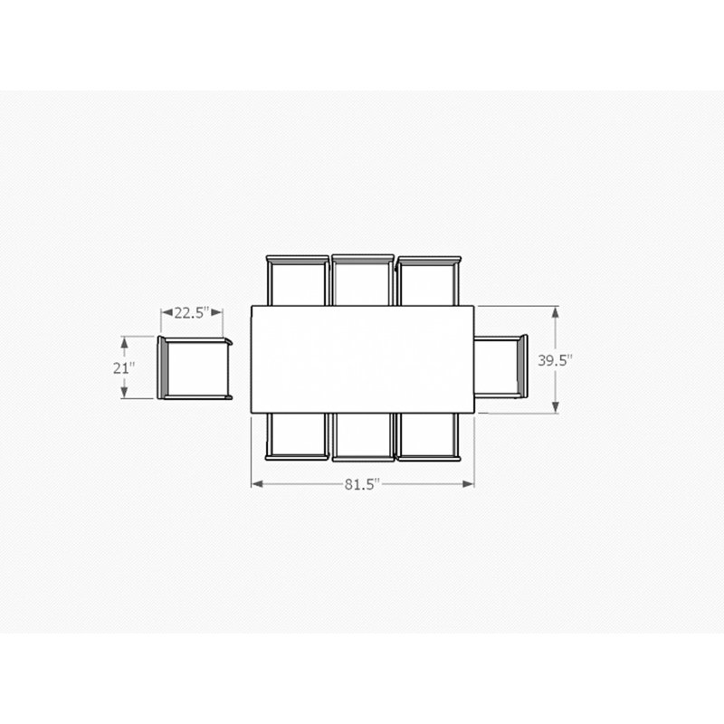 Tuscany Rectangular 8 - Person Rectangular Wicker Dining Set with Cushions, Canvas Silver Grey Sunbrella® Canvas