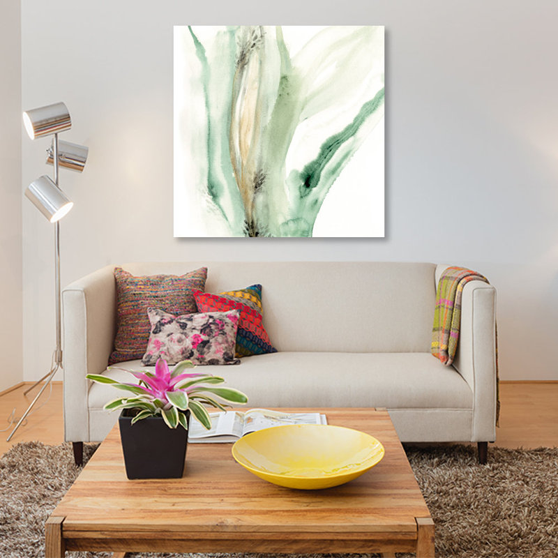 « wave form ix », reproduction de peinture à l’aquarelle sur toile tendue, H 12 po x l 12 po x P 1,5 po, Toile tendue