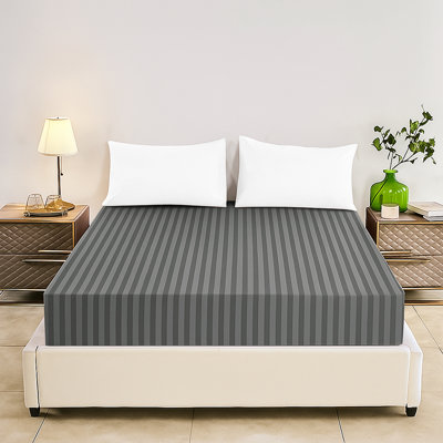 Tabbitha Striped Microfiber Standard Fitted Sheet