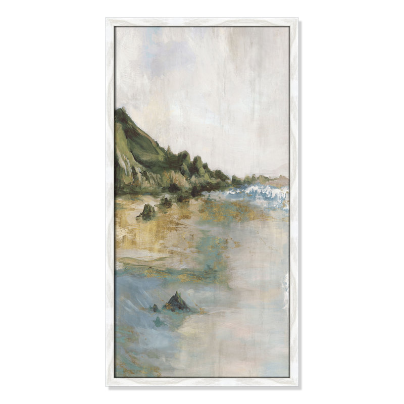 Impression «Tide’s Edge» par Casa Fine Arts, H 31 po x l 16 po x P 0,75 po, Reproduction encadrée sans passe-partout, Blanc