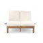 Chaise longue double avec dossier réglable et coussins haute densité-124942526