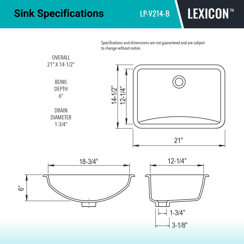 Lexicon Quartz Composite Rectangle Vanity Sink, Beige