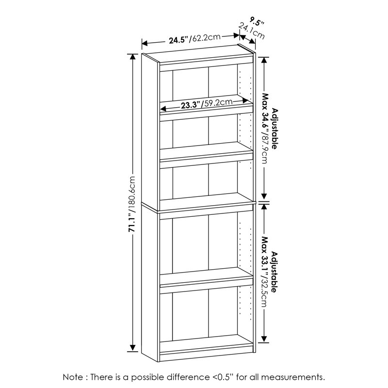 Bermang 180.59cm H x 62.23cm W Etagere Bookcase