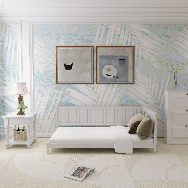 Kinsasha Solid Wood Daybed, White, Twin