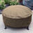 Hamilton Durable Round Fire Pit Cover with Drawstring Closure - 30" x 12" - Black-1903493184-1975166711