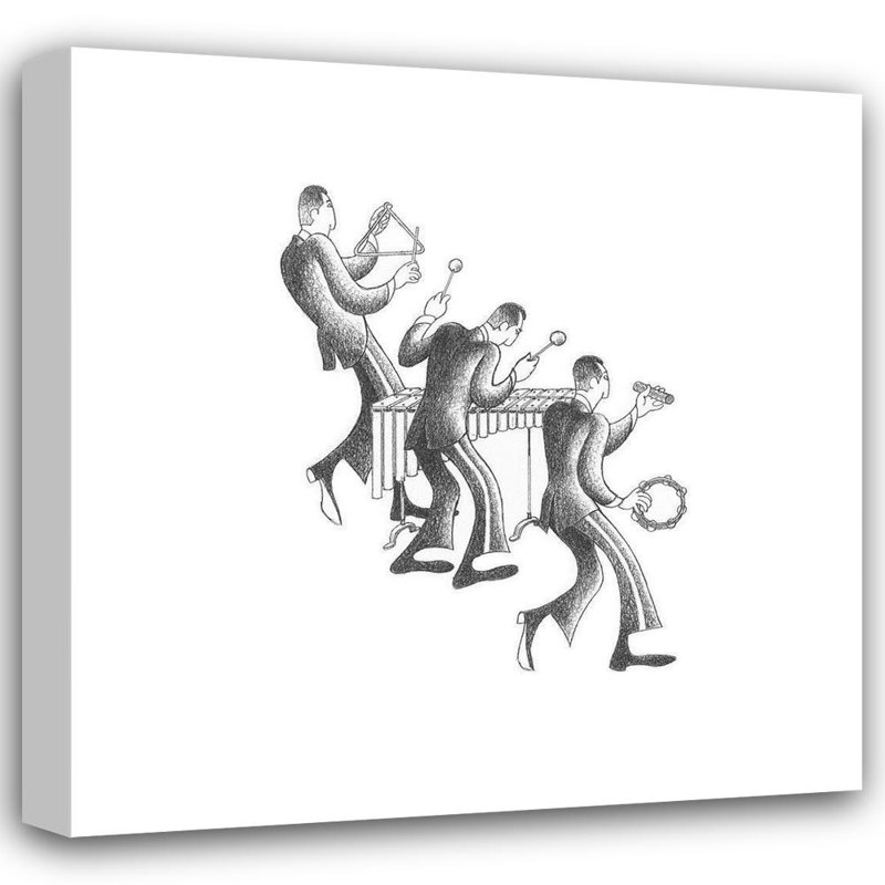 Alcott Hill®, Vilar, galerie d'art sur toile tendue par Roger, section Marimba FAF28