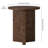 Potbelly Round End Table with Cross Base-1634217373