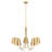 Ontonio 5-Light Chandelier in Natural Brass-201252792