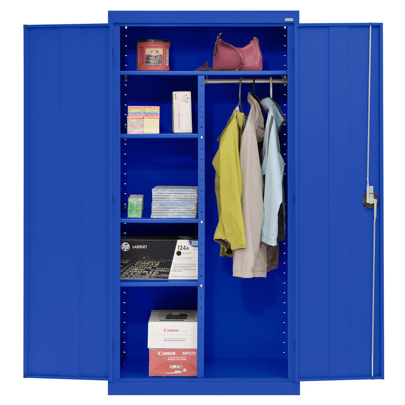 Elite Series Steel Single Storage Cabinet ( 72'' H x 36'' W x 18'' D), Blue