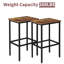 Tabouret de comptoir Eva-Maria avec structure en métal (ensemble de 2)