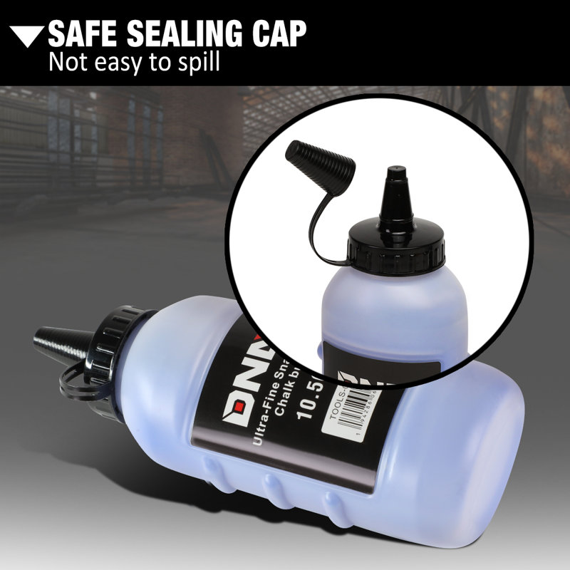 10.5oz High Visibility Easy Applicator Marking Chalk Bottle Wood Concrete Metal