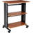 Adjustable Printer Stand With Swivel Wheels, Two Adjustable Shelves, And Integrated Cable Management For Office Organization