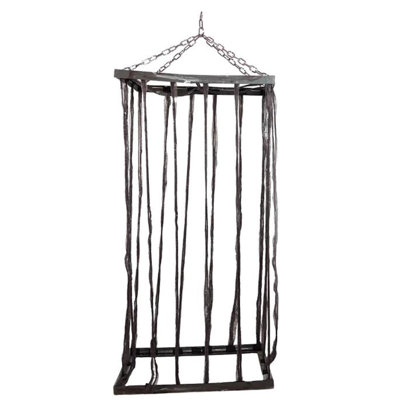 75.5" Life Size Hanging Cage Halloween Decoration