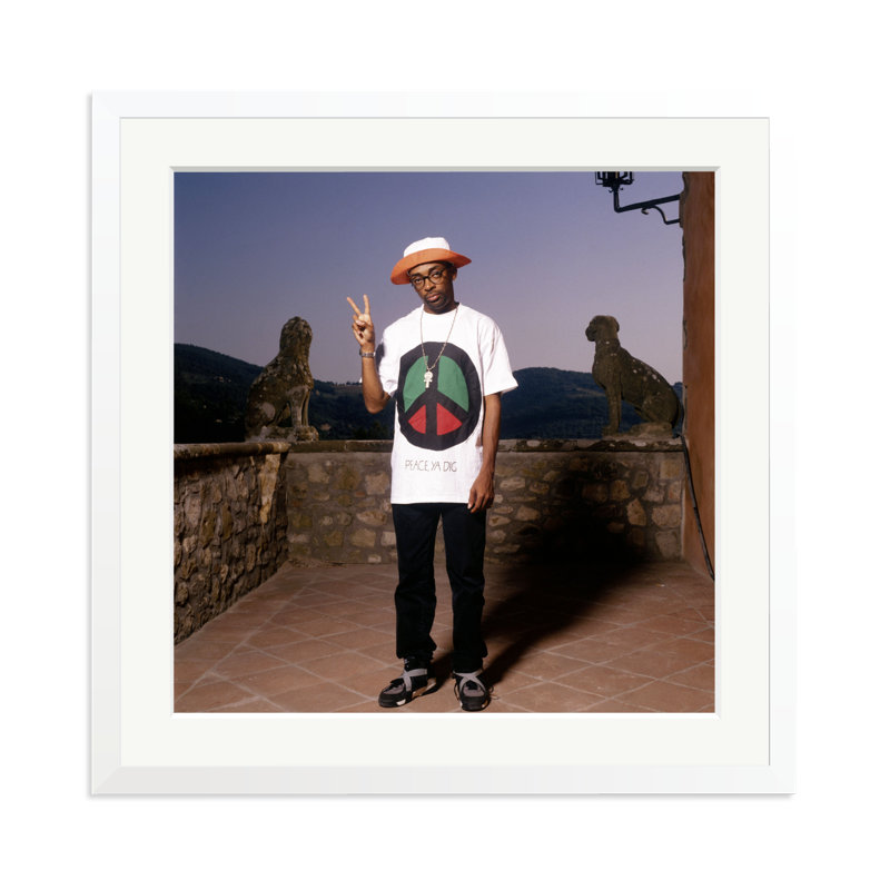 Spike Lee, 1993, 25" H x 25" W, White