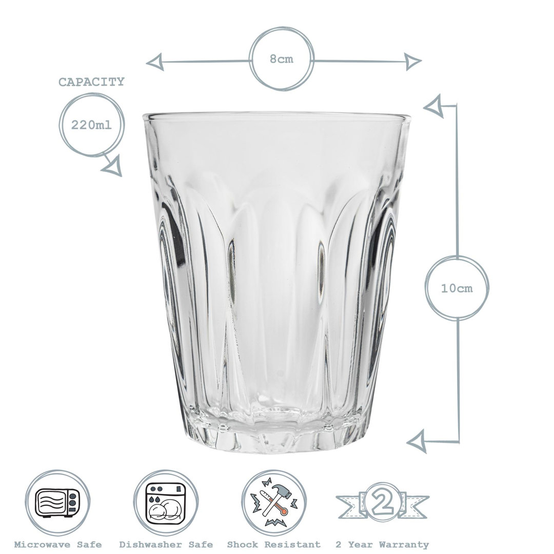 Duralex - Provence Drinking Glasses - Tumblers for Water, Juice