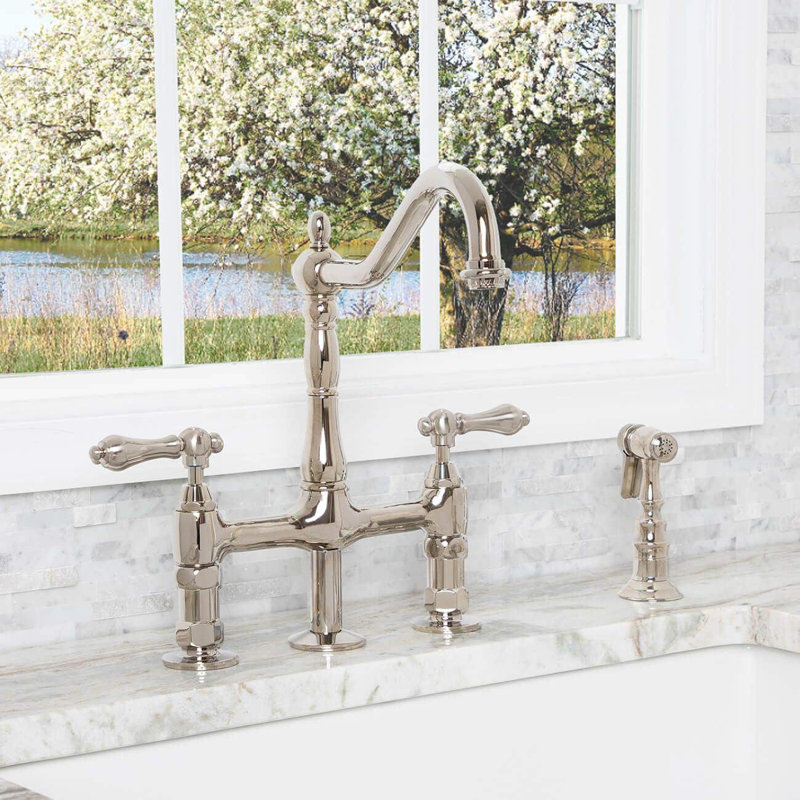 Chevington Kitchen Faucet Side Spray, Polished Nickel