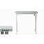 Almena Adjustable Height Tempered Glass Steel Standing Desk-1211360414