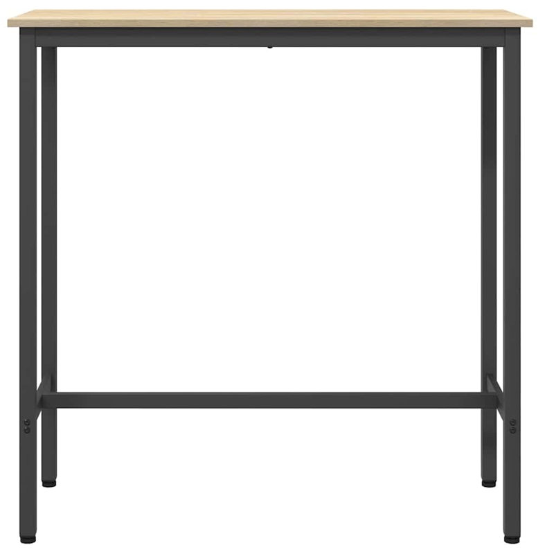 Metal Base Dining Table, Sonoma Oak, 100.5cm H x 100cm W x 40cm D