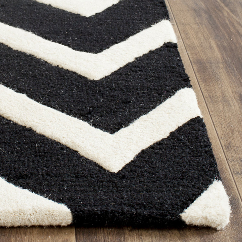 Tapis en laine touffeté à la main Sanyla, Rectangle 4 pi x 6 pi