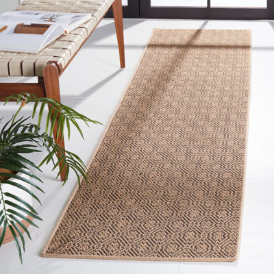 Alondra Geometric Hand Knotted Jute/Sisal Natural Area Rug
