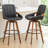 Modern Leather Upholstered Swivel Counter & Bar Stools-10486106-10486105