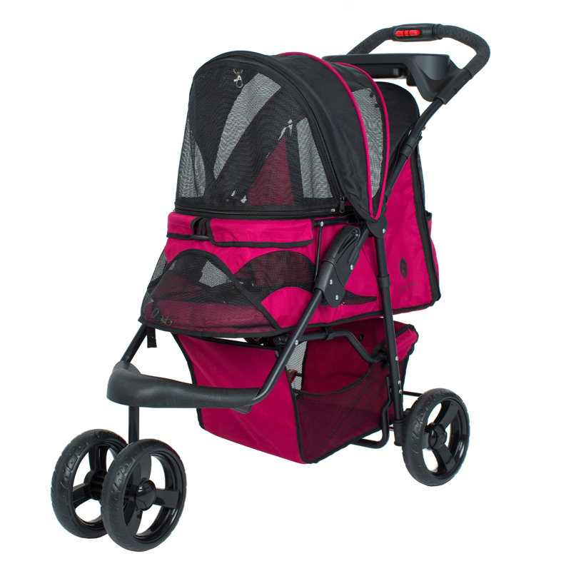 Poussette standard pliable durable Petique - Razzberry, Rose