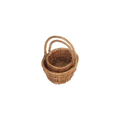Wicker 2 Piece Basket Set