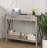 Console Table With 2 Drawers, Farmhouse Sofa Table With Storage Shelf, Accent Wood Entryway Table-106000296