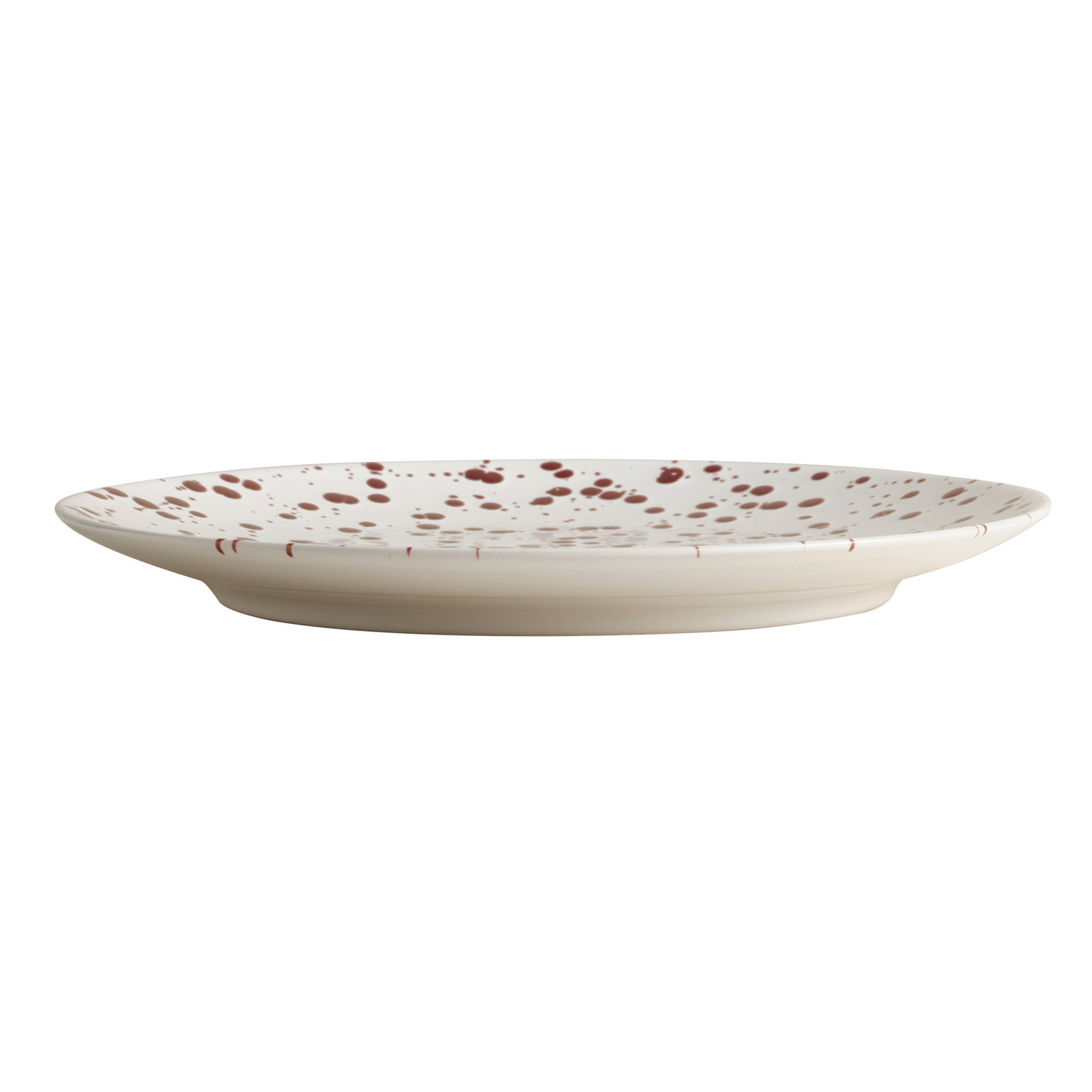 Year & Day Splatter 11" Dinner Plate, Red