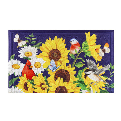 Tapis antidérapant Angonita Sunflower Glory 30 po x 18 po