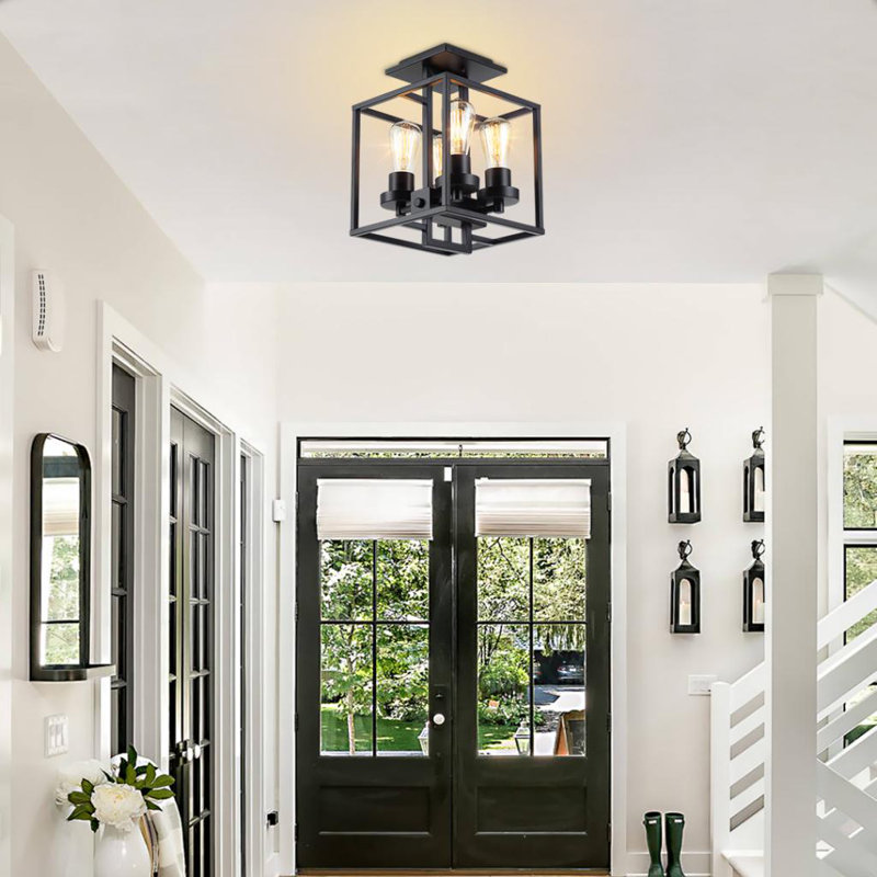 Arria Flush Mount, Black