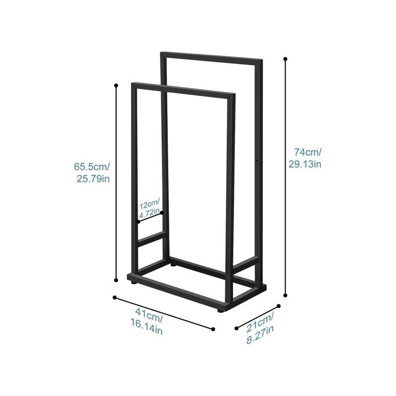 Avelines 2 Freestanding Towel Stand