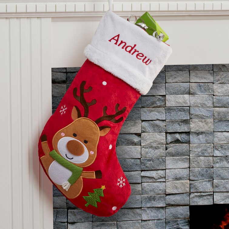 Personalized Santa Needlepoint Stocking