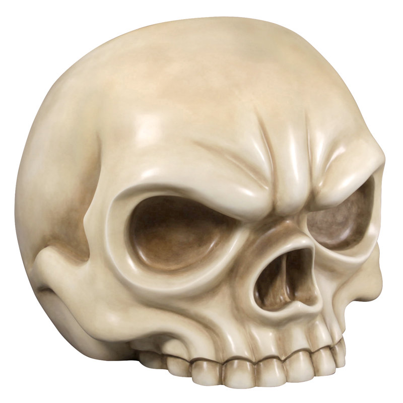 Lost Souls Gothic Skull Sculptural Patio Chair, Ancient Ivory