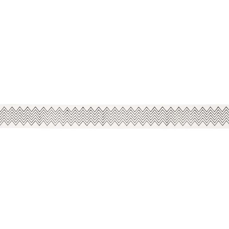 Leora Hand Blocked Tape Narrow, Charcoal