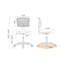 Chaise de bureau sans accoudoirs-1017391873