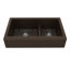 Ensemble d'évier de cuisine à double cuve à tablier frontal 60/40 Karran Quartz 34 "X 21-1 / 4"-50597935