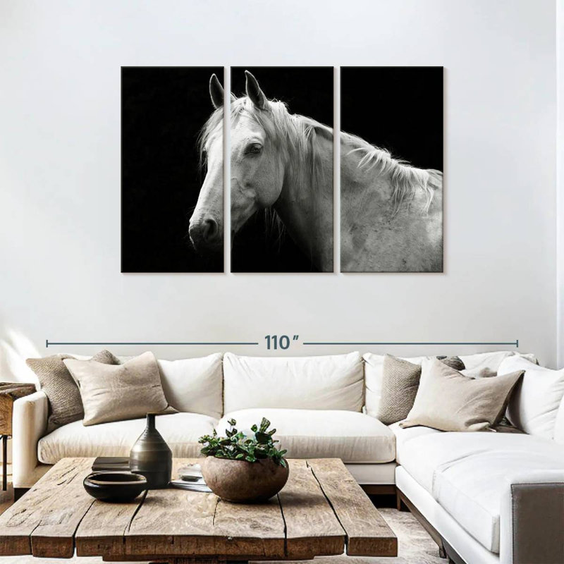 Brampt Horse Headshot, 48" H x 74" W